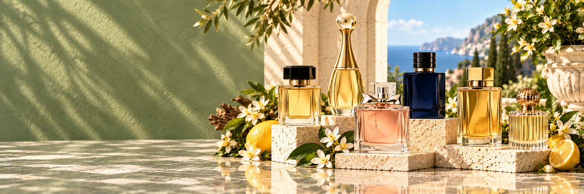 Designer Favorites collection banner at Aromaos Perfumes