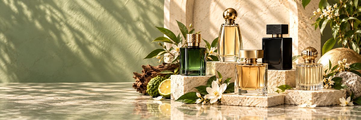 New Arrivals collection banner at Aromaos Perfumes