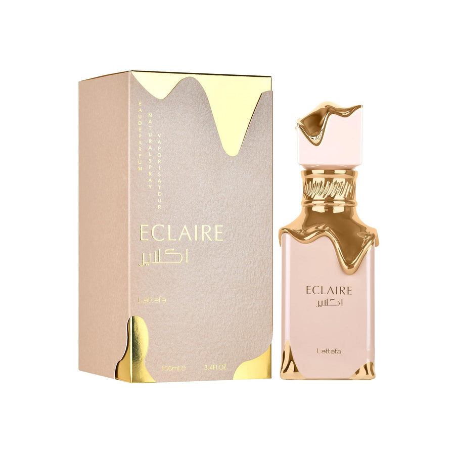 Lattafa Eclaire - Vanilla, Caramel, Sweet, Floral - Eau de Parfum Long-Lasting Fragrance for Women, 3.40 Ounce / 100 ml