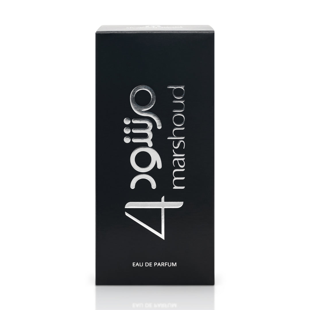 ATYAB AL MARSHOUD - Marshoud 4 (Black) Eau de Parfum 100ml, Unisex White Musk Perfume for Men and Women, with White Musk, Rose & Vanilla - Long-Lasting, Luxurious Arabian Perfume