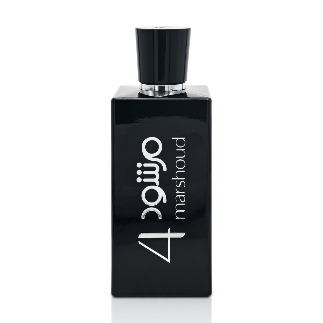 ATYAB AL MARSHOUD - Marshoud 4 (Black) Eau de Parfum 100ml, Unisex White Musk Perfume for Men and Women, with White Musk, Rose & Vanilla - Long-Lasting, Luxurious Arabian Perfume
