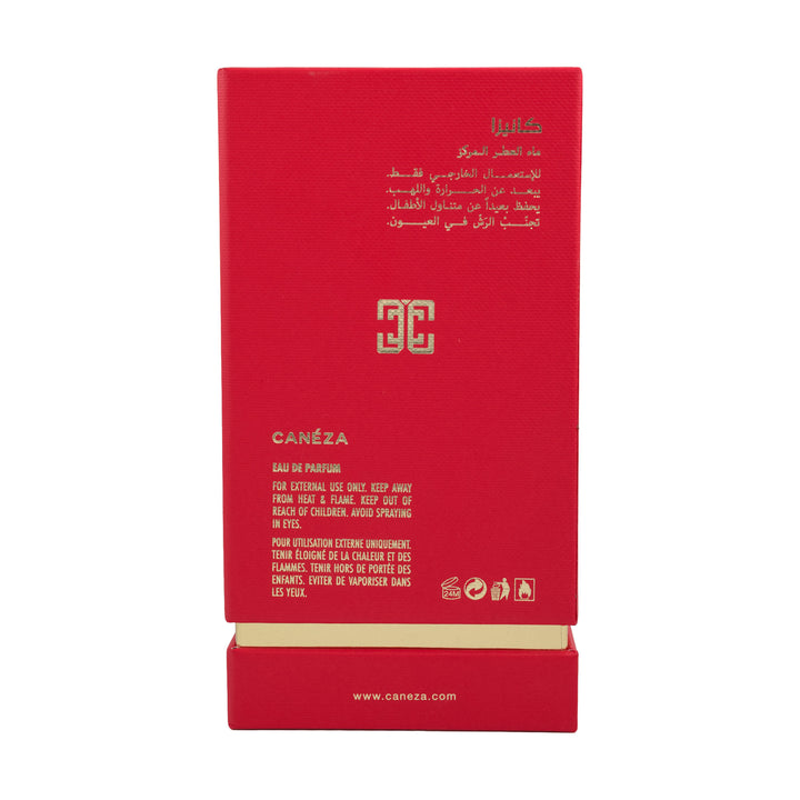 Caneza Rose on Fire Eau de Parfum 100ml — back box